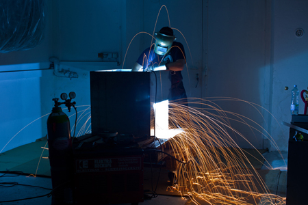 metalworking, more sparks flying