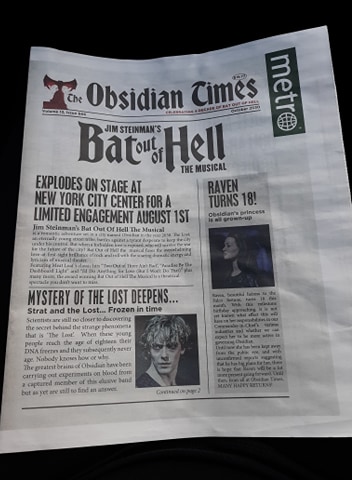Obsidian Times - metro news edition - front cover