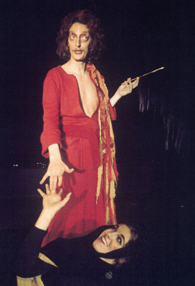 actor Tom Leo as Luge, in the musical Rhinegold
