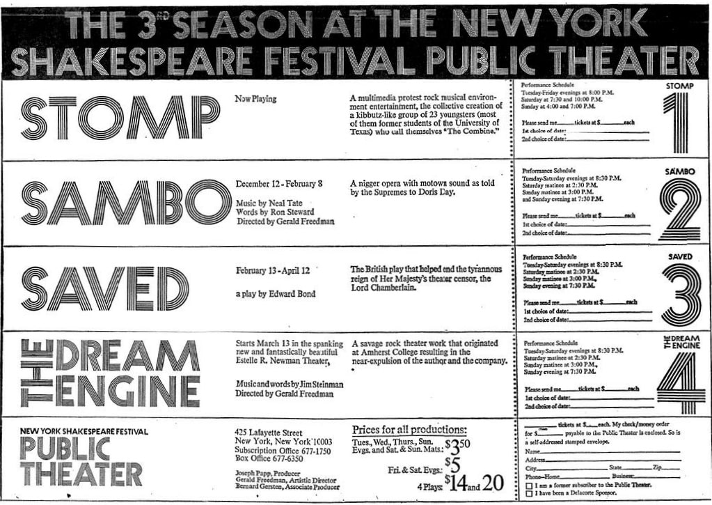 promo for the 3rd New York Festival, including The Dream Engine