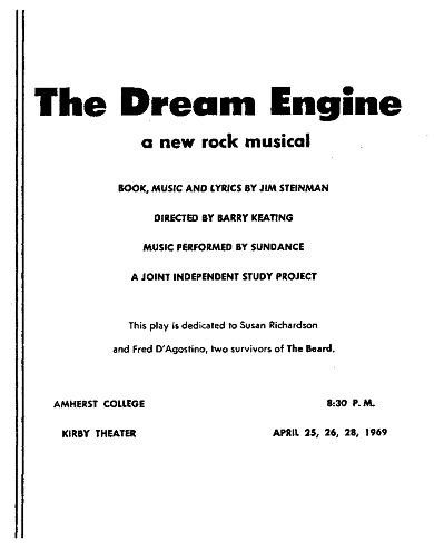 Original Dream Engine Playbill Cover