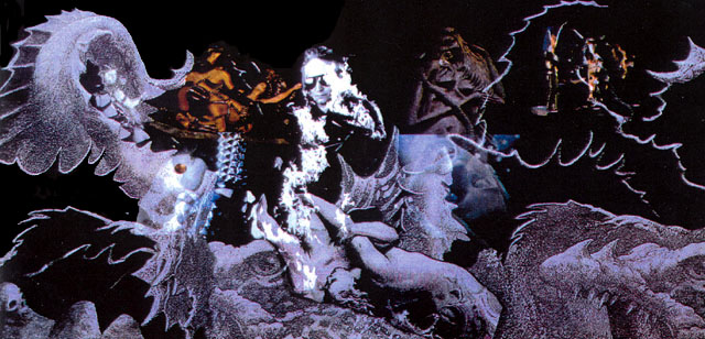 Collage with Jim On Fire