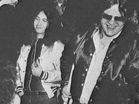 1978 tour photo - Jim Steinman (left) and Meat Loaf (right)