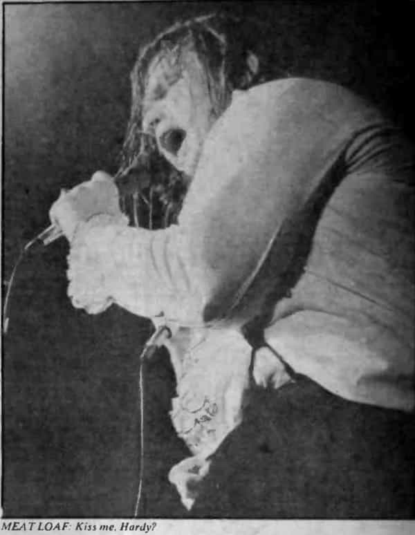 1978 tour photo - Meat Loaf in Manchester
