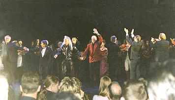 Jim Steinman with the cast of Dance Of The Vampires, Stuttgart, 2000